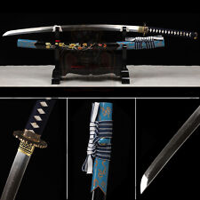 Japanese Samurai Katana Choji Hamon Clay Tempered L6 Steel Blade Full Tang Sword picture
