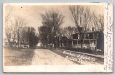 RPPC Wyanet  Illinois  Second Street   Real Photo Postcard  1907 picture