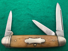 1930-1940 CAMILLUIS PRE WAR 3 BLADE BIG BONE CIGAR PATTERN RARE KNIFE picture
