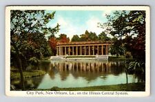 New Orleans LA-Louisiana, City Park, Central System Vintage Souvenir Postcard picture