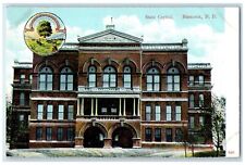 c1910 State Capitol Exterior Building Bismarck North Dakota ND Vintage Postcard picture