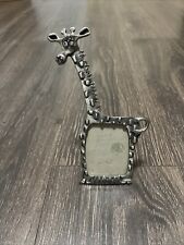 HEAVY VINTAGE ASHLEIGH MANOR PEWTER Giraffe FRAME BY RUTH REYNOLD picture