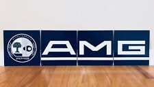 Amazing 40” 4 Piece  Amg Mercedes Benz Racing Vintage Reproduction Garage Sign picture