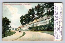 Cleveland OH-Ohio, Entrance To Brookside Park, Antique, Vintage c1908 Postcard picture