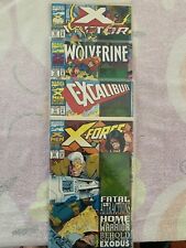 Fatal Attractions lot- X=Factor #92, X-Force #25, Wolverine #75 & Excalibur #71  picture