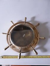 Brass Maritime Nautical Ship Wheel Brass Wall Decor Picture Photo Frame picture