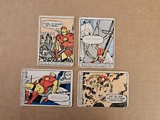 1966 Marvel Card Lot of 4 Super Heroes Cards Iron Man Cards Donruss Vintage picture