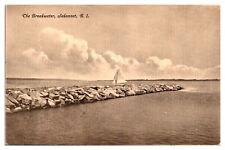 Antique The Breakwater, Sailboat, Sakonnet, RI Postcard picture