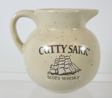 Vintage Stoneware 1/2 Pint Cutty Sark Scots Whiskey Pitcher Jug picture