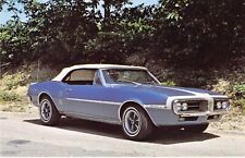 1967 Pontiac Firebird Conv Coupe Blue Roaring 20 Auto NJ Wall postcard K10 picture