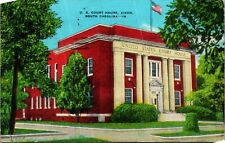 United States Courthouse Aiken South Carolina SC Linen Postcard B7 picture