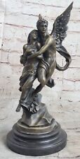 Psyche Eros Cupid Angels Greek Mythology Bronze Sculpture Statue Art Venus Deal picture