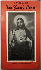 Novena to The Sacred Heart, Vintage 1940 Holy Devotional Booklet. picture