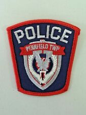 Vintage Pennfield Township Police Patch Michigan Embroidered Unused 4620 picture