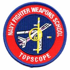 NAVY TOPGUN FWS FIGHTER WEAPONS SCHOOL SOVIET TOPSCOPE EMBROIDERED JACKET PATCH picture