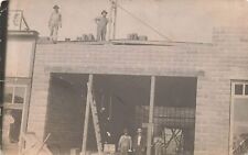 RPPC ~ Workers Constructing a Concrete Block Building, Unidentified picture
