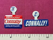 JOHN CONNALLY (D) TEXAS GOVERNOR IN LIMO WHEN JFK MURDERED POLITICAL PINS TABS picture