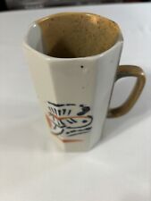 vintage mug made in Japan stoneware 5.5x2.75 octagon shaped picture