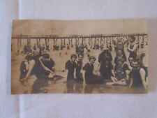 Antique Vintage Photo Bathing Beauties Girls Men Women Swim Beach Ocean Pier picture