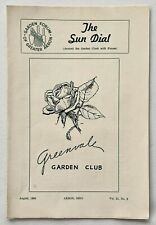 1956 Sun Dial Akron Ohio Garden Forum Vintage Newsletter Greenvale Club Orchids picture