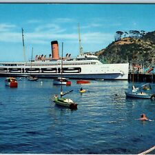 c1960s Santa Catalina, CA SS Catalina Steamship Avalon Harbor Drown News PC A222 picture