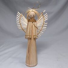 Handmade Straw Angel Christmas Ornament 7