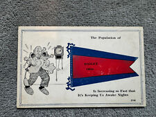 1916 Greeting from Bailey Ohio flag humor postcard picture
