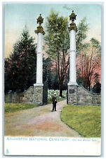 c1905 Ord and Weitzel Gate Arlington National Cemetery Oilette Tuck Art Postcard picture