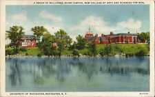 Postcard NY Univ of Rochester River Campus College of Arts Sciences for Men 40s picture