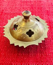 Brass Victorian incense burner holder / Vintage picture
