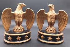 Vintage Federal Style Eagle Bookends By Enesco 6