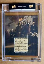 2022 Pieces of the Past One Time Edition Declaration of Independence Relic picture