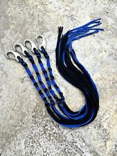 TZITZITS with clips, 4pcs BLACK And Royal Blue With Clip picture