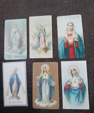 VTG Virgin Mary Mass Prayer Funeral Cards 1960's Lot Of 6 Catholic Christian picture
