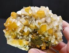 New Find Iridescent Yellow and Clear Columnar Calcite - Xia Yang, Fujian, China picture