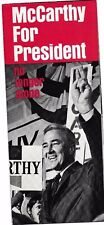 1968 McCarthy For President Brochure picture
