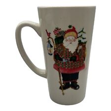Test Rite International Company Christmas Coffee Mug Cup White Tall 14 Oz Santa picture