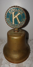 Antique Cast Brass Bell Call to Order  Kiwanis International DETROIT picture