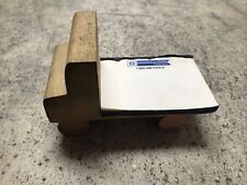 Rare VINTAGE 1960S-70S GM DEALERSHIP Wooden Truck Notepad Holder - Fast Ship  picture