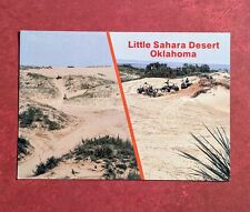 Vtg Little Sahara Desert Oklahoma Postcard - Fun In The Sun Highway 14 Waynoka picture