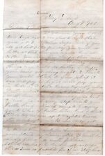 1869 Manuscript Letter Describing Life in Clearfield County. Pennsylvania picture