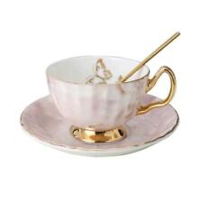 YBK Tech Bone China Cup and Saucer Set Ceramic Tea Coffee for Pink  picture