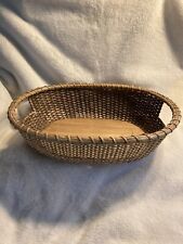 Stonewall Kitchen Oval Nantucket Basket Server With Handles 14 X 11 picture