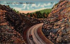 Pennsylvania Postcard: Rock Cut On State Highway picture