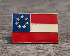 The Stars And Bars - The First National Flag - Collectible Gold-Tone Lapel Pin picture
