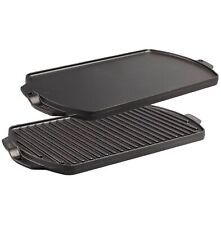Chef Collection 19.5 x 10 Inch Cast Iron Reversible Grill/Griddle picture
