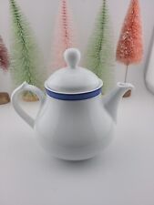 Bernardaud Limoges France Blue Band,  Individual Teapot picture