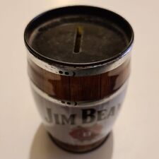 Jim Beam Barrel Tin Vintage Collectable Money Tin picture
