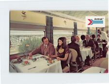 Postcard Amtrak's Passenger Train Deluxe Dining Car picture