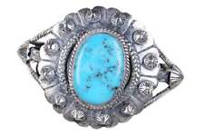 Vintage Native American Sterling/Turquoise Cuff bracelet picture